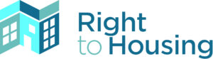 Right to Housing words in blue