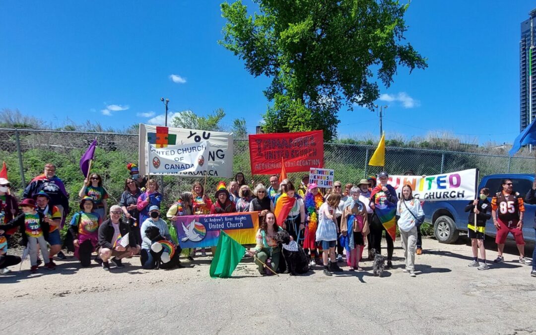 United Church at Pride Parade Winnipeg 2022