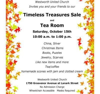 Timeless Treasures Sale and Tea Room