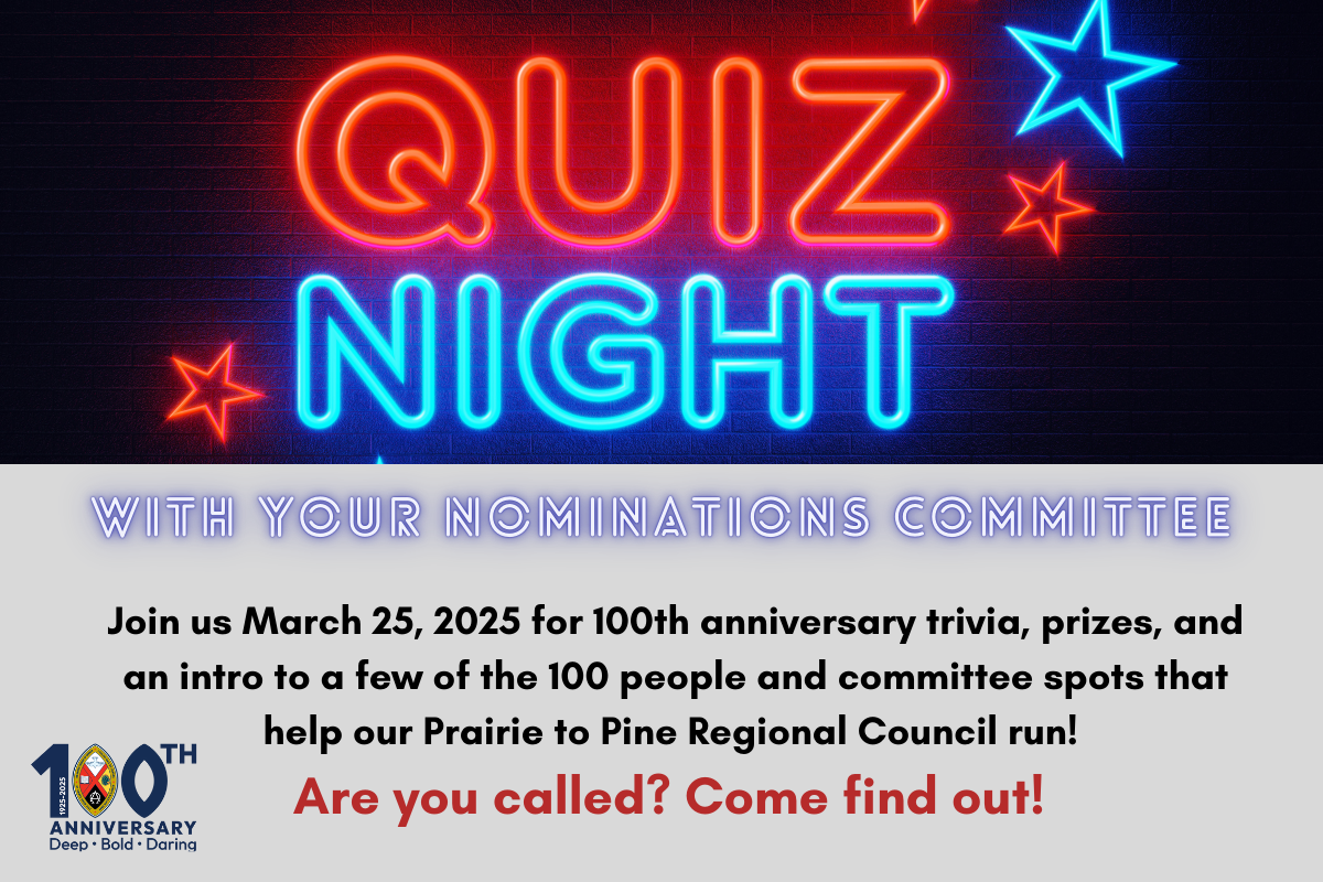 "Quiz night" in blue and red neon, with stars around it.