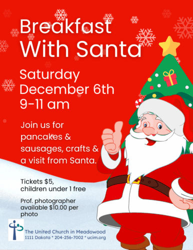 Photo with Breakfast with Santa Info