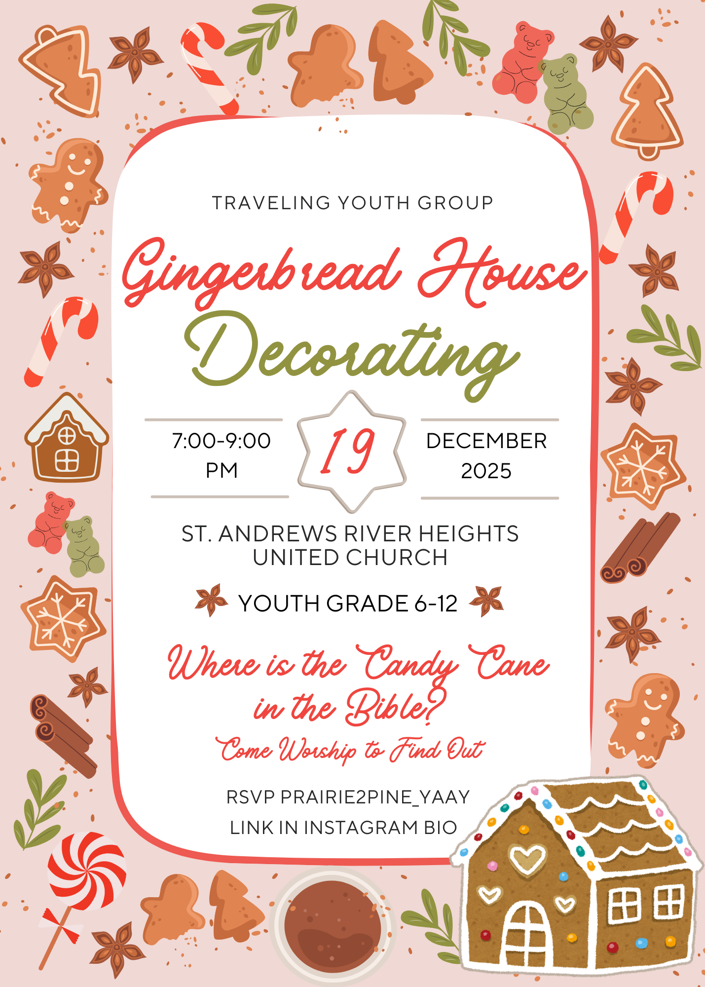 Photo With Gingerbread House Decorating Info