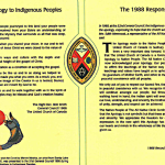 A Call to Recommit to the 1986 Apology to First Nations Peoples on Sunday, October 4